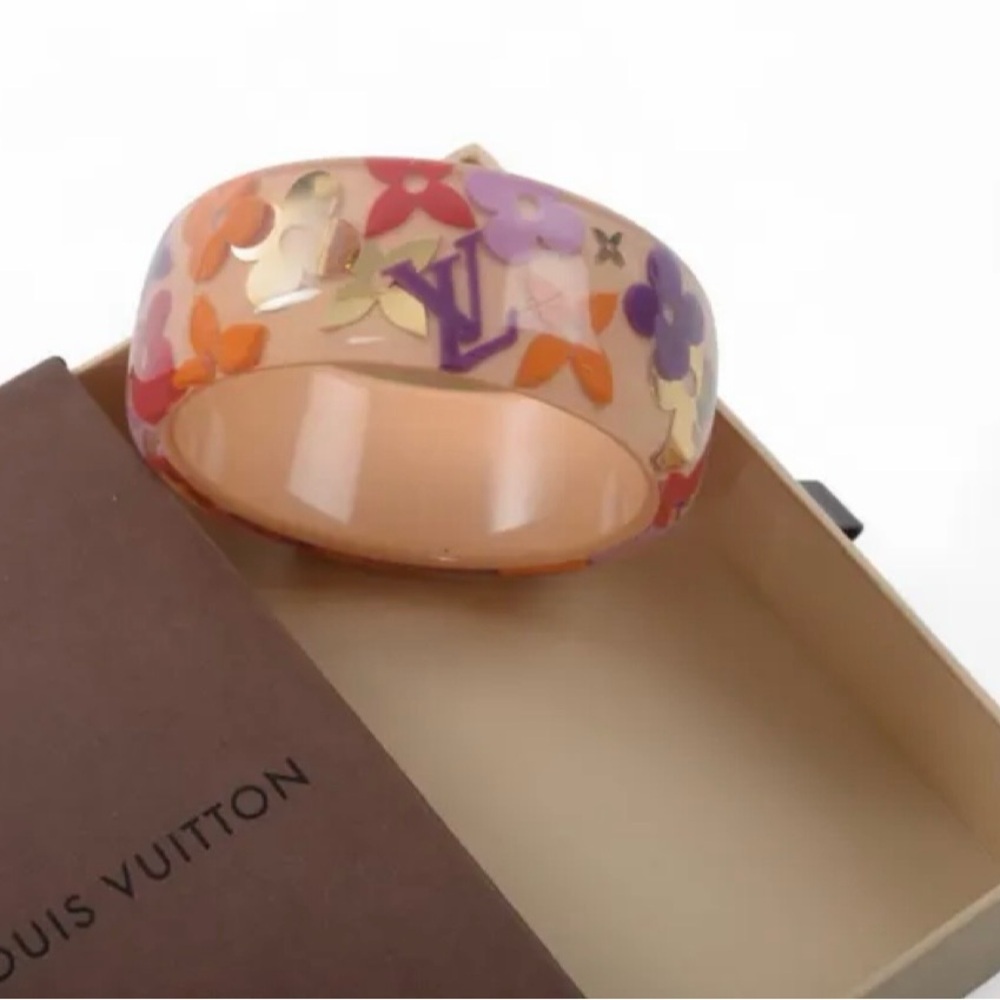 Louis Vuitton Pink Farandole Bangle Bracelet-Monogram Inclusion - Picture 6 of 10